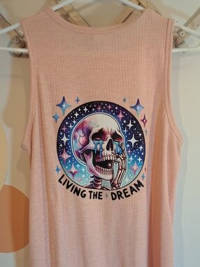 Old Navy Pastel Pink Ribbed Luxe Tee